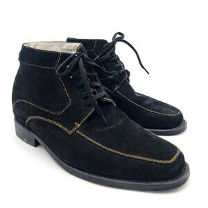 Toto Men's Boots Size 9.5 2.8" Height Increasing Elevator Shoes Shearling Suede